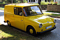 "Volkswagen Type 147 Kleinlieferwagen

The German Postal Services commissioned in 1961 / 1963 Volkswagen to design them a postal van that would suit their needs.
VW started off with the Karmann produced (Type 151) Beetle Cabriolet as basis for the van due to its strength in build but later turned to the Karmann Ghia (Type 14) for basis as it was wider.

It was agreed Franz Knobel & Sohn GmbH (later called Westfalia Werke) would build the vehicles for VW & the Deutsche Post, Swiss Post Offices & Lufthansa.

Its official name was Volkswagen Type 147 Kleinlieferwagen (small van) but due to its funny and badly proportioned shape it was affectionately called Fridolin. From 1964 to July 1974, 6139 were produced.

Specifications
Engine: flat 4, 1192 cc, 34 hp
Length: 3,970 mm
Height: 1,950 mm
Wheelbase: 2,400 mm
"

(Hinzugefgt: 01.08.2011, 08:50:40)