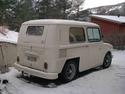 "The 3. Frido of Norway. 1970 model.
Ex-Oslo Lysverker. Found behind a barn in bad condition. The car had been in an chaincollision somewhere back in the 80`s, therefore both bumpers are missing an have been replaced with late Bay bumpers(shortened). The outerskin of the channels were rotten and has been replaced with Renault outerskins(similar to original). Rear wheel is in the open air due to the same reason.. Here sitting on 7x15 Reveloutions. I bought it in this condition, registrated it with original Oslo-licenceplates(up to 1971)and I used it for daily transport for nearly a year. That was a cold year.."

(Hinzugefgt: 21.02.2005, 21:03:39)